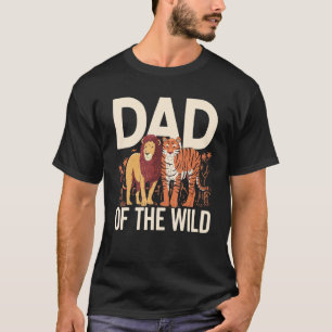 Dad Of The Wild Animal Lover Animal Keeper Zoologi T-Shirt