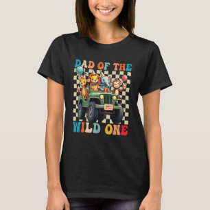 Dad of The Wild One 1st Birthday Safari Jungle Ani T-Shirt
