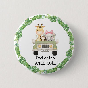 Dad of the WILD One Button