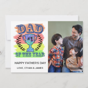 Dad of the Year -Father's Day Photo Card