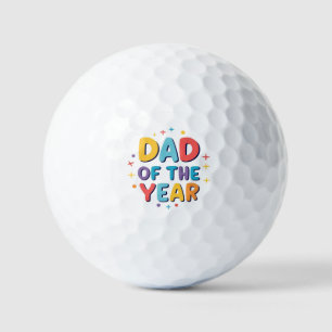 Dad of the Year – Funny Father’s Day Gift Golf Balls