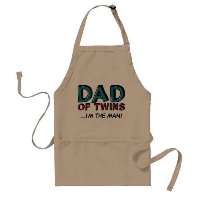 Dad of Twins...I'm the man! Standard Apron (Front)