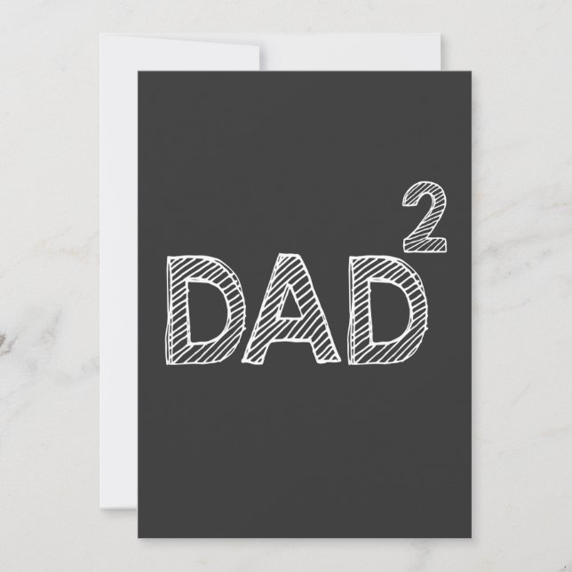 Dad Of Two Kids Funny Dad Of 2 Father's Day Card (Front)