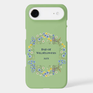 Dad of Wildflowers Floral Wreath Sage Green Custom