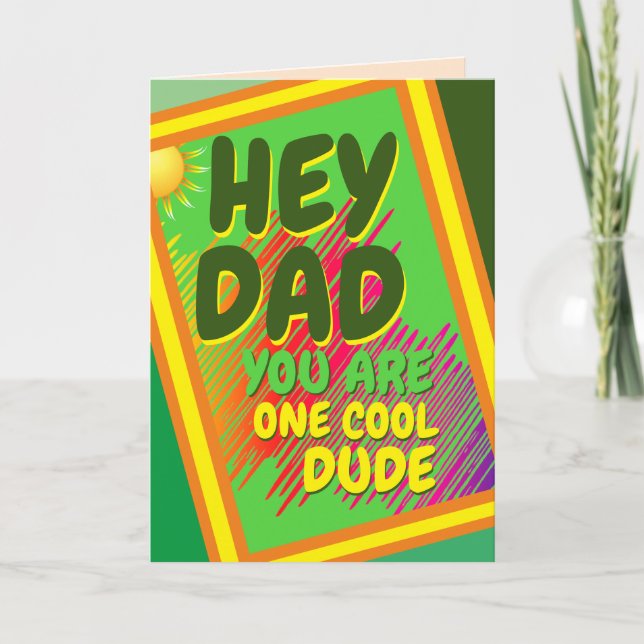 DAD - One Cool Dude Card (Front)