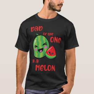 Dad One in a Melon Birthday Watermelon Theme Boy G T-Shirt