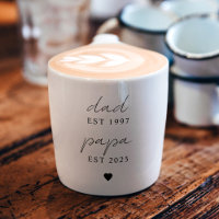 Dad & Papa EST Personalised | New Grandpa Gift