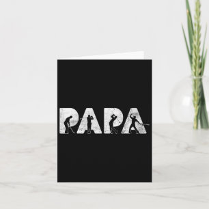 Dad Papa Golf Daddy Funny Fathers Day Gift  Card