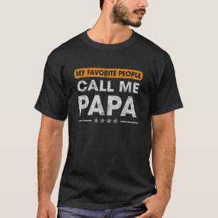 Dad Papa Grandpa Gifts from Son Daughter Fathers D T-Shirt