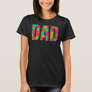 Dad Parent Brick Master Builder Building Blocks Se T-Shirt