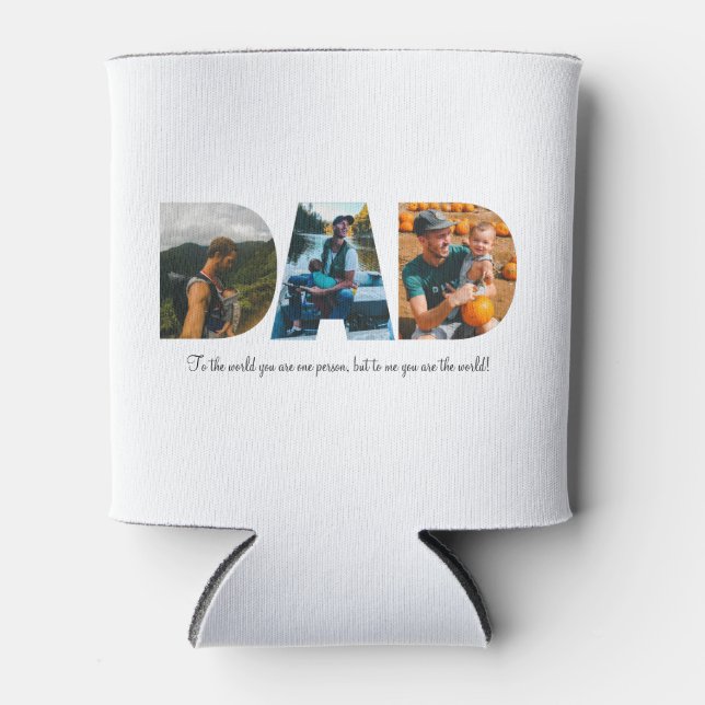 Dad Photo Collage Cooler for Father's day (Front)