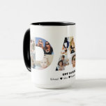 Dad Photo Collage Cutout Father's Day Birthday Mug<br><div class="desc">Celebrate the special moments with your father with this Dad Photo Collage design. This customisable design is perfect for creating a personalised and heartfelt gift for Father's Day and Birthday celebration. Craft a beautiful collage with the word DAD, featuring cherished moments, creating a visual journey of the precious memories you've...</div>