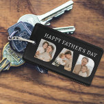 Dad Photo Collage Happy Father's Day Key Ring<br><div class="desc">Dad photo collage keychain.  Personalise it by adding your own photographs.  Great Christmas,  birthday or Father's day gift for any father.</div>
