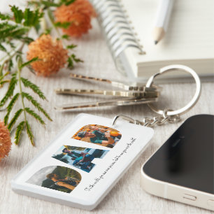 Dad Photo Collage Keychain for Father's day