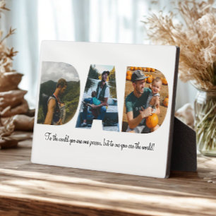 Dad Photo Collage Plaque for Father's day