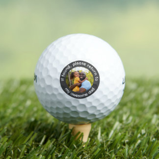 Dad Photo Custom Golf Balls