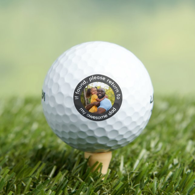 Dad Photo Custom Golf Balls (Insitu Tee)