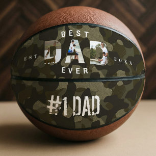 DAD Photo Frame Green Camouflage Pattern #1 DAD Basketball