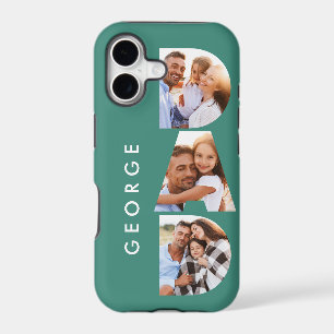 Dad photo modern typography child gift