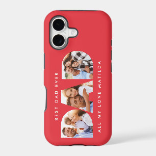 Dad photo modern typography child gift