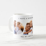 Dad photo modern typography child gift coffee mug<br><div class="desc">Dad multi photo modern typography child gift. Ideal fathers day,  birthday or christmas gift. Colours can be changed.</div>