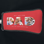 Dad photo modern typography child gift golf head cover<br><div class="desc">Dad multi photo modern typography child gift. Ideal fathers day,  birthday or christmas gift. Colours can be changed.</div>