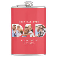 Dad photo modern typography child gift