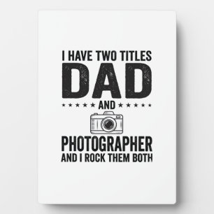 Dad Photographer Vintage Engraving Shirt Design_1 Plaque