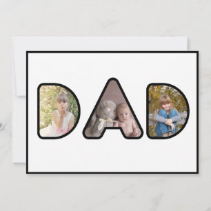 Dad Picture Collage Photo Father's Day Card