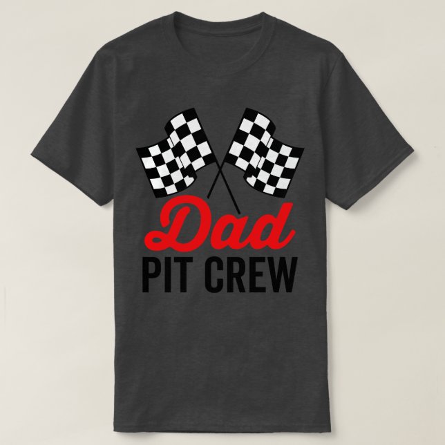 Dad Pit Crew for Racing Party Costume 1 T-Shirt (Design Front)