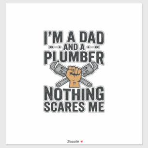 Dad Plumber Nothing Scares Me Vintage Shirt Design