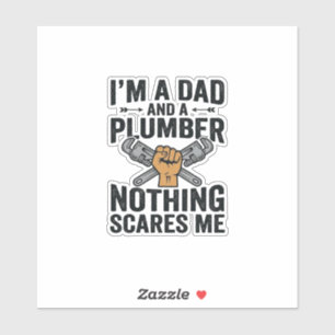 Dad Plumber Nothing Scares Me Vintage Shirt Design