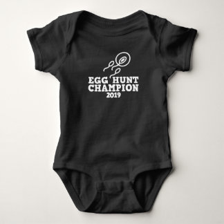 Dad Pregnancy Announcement Egg Hunt Champion Baby Bodysuit