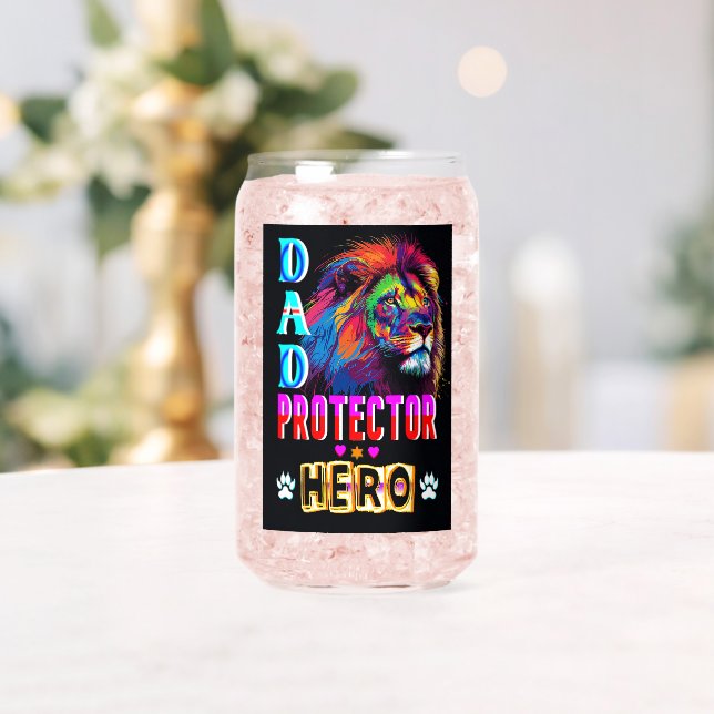 Dad Protector Hero Can Glass (Insitu (Wedding))