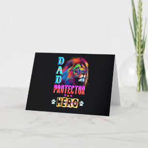 Dad Protector Hero Note Card
