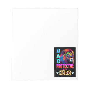 Dad Protector Hero Notepad