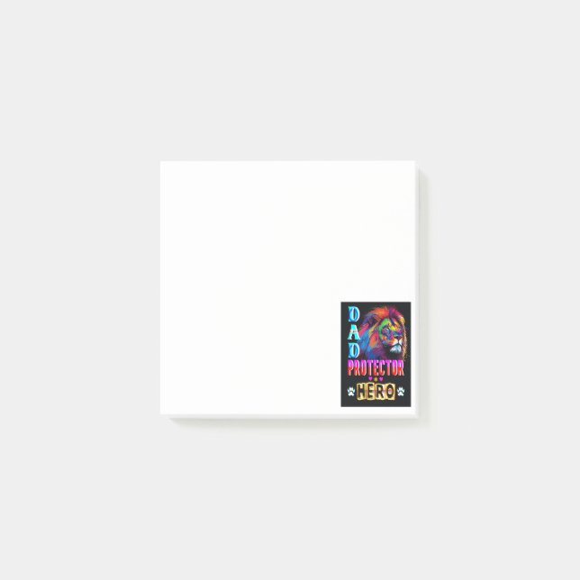 Dad Protector Hero Post-it Notes (Front)