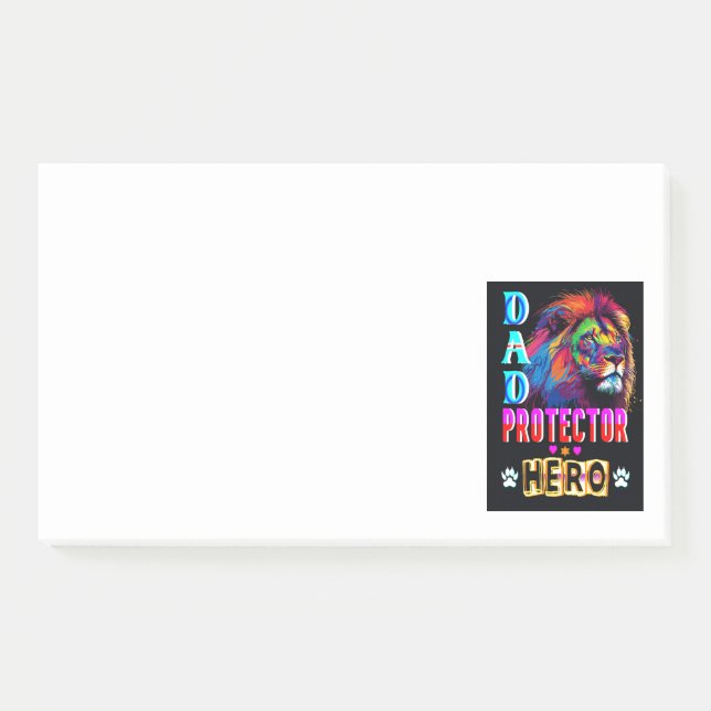 Dad Protector Hero Post-it Notes (Front)