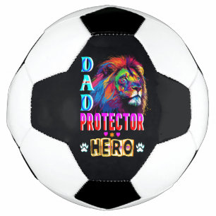 Dad Protector Hero Soccer Ball
