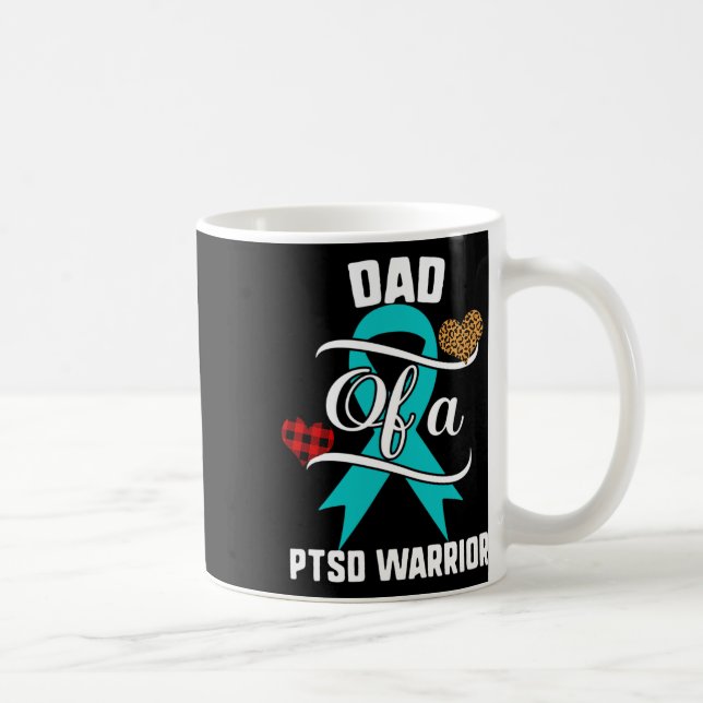Dad Ptsd Awareness Leopard Post-traumatic Stress D Coffee Mug (Right)