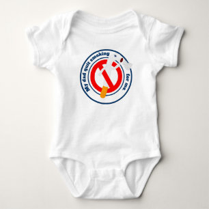 Dad quit smoking for me baby bodysuit