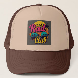 Dad Rad Club Retro Summer Vibes - Father's day Trucker Hat