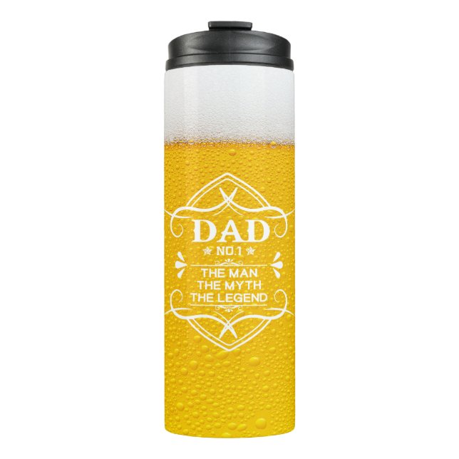 Dad Realistic Beer Suds  Thermal Tumbler (Front)