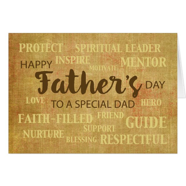 Dad Religious Father's Day Qualities (Front Horizontal)