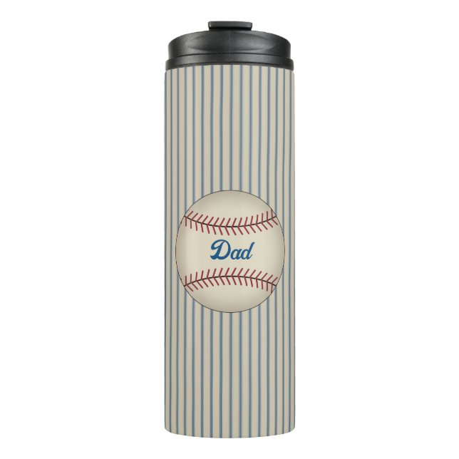 Dad Retro Baseball Thermal Tumbler  (Front)
