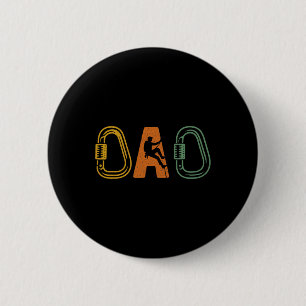 Dad Rock Climbing Apparel - Mountain Climbing Tool 6 Cm Round Badge