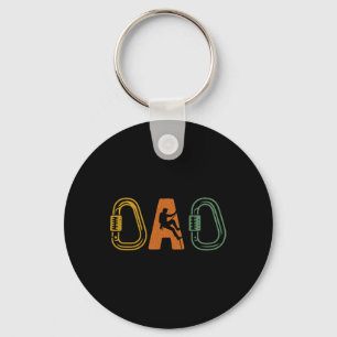 Dad Rock Climbing Apparel - Mountain Climbing Tool Key Ring