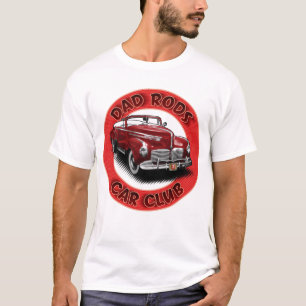 Dad Rods Car Club Red Hudson Convertible T-Shirt