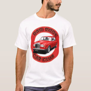 Dad Rods Car Club Red Rolling Royal T-Shirt