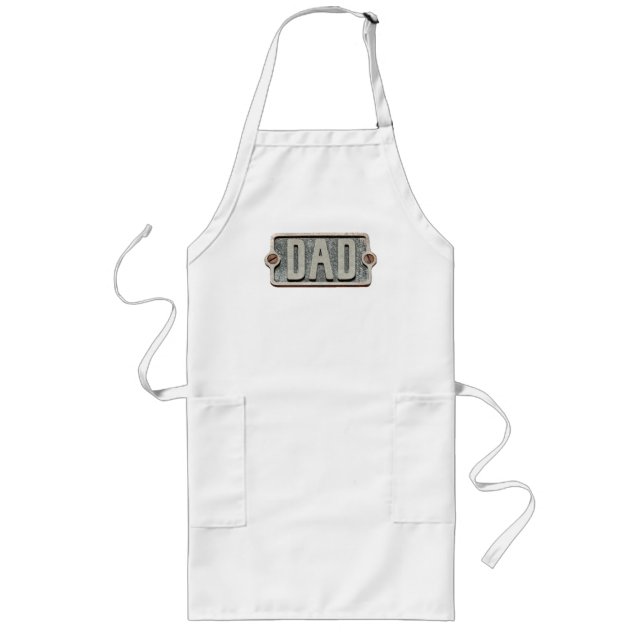 DAD Rustic Metal plate apron (Front)